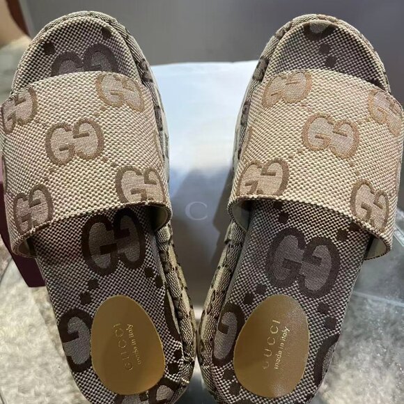 Gucci GG Platform Slide Sandal - Picture 1 of 6